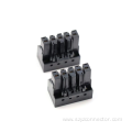 Plug in female socket terminal block black
